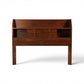 Kent Coffey Perspecta Vintage Mid Century Modern Book Case Full Size Headboard c. 1960s