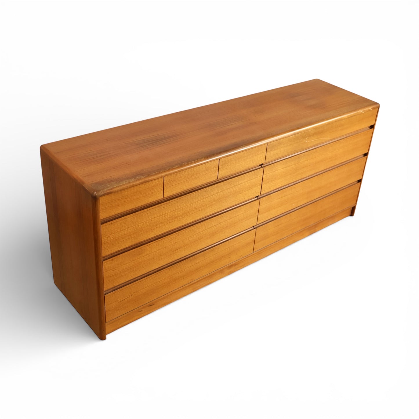 Nordisk Andels-Eksport Vintage Danish Mid Century Modern Lowboy Teak Dresser c. 1970s