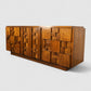 Lane Staccato Vintage Brutalist Mid Century Modern Lowboy 9 Drawer Dresser c. 1970s