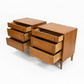 Red Lion Vintage Mid Century Modern Pair of Nightstands c. 1960s