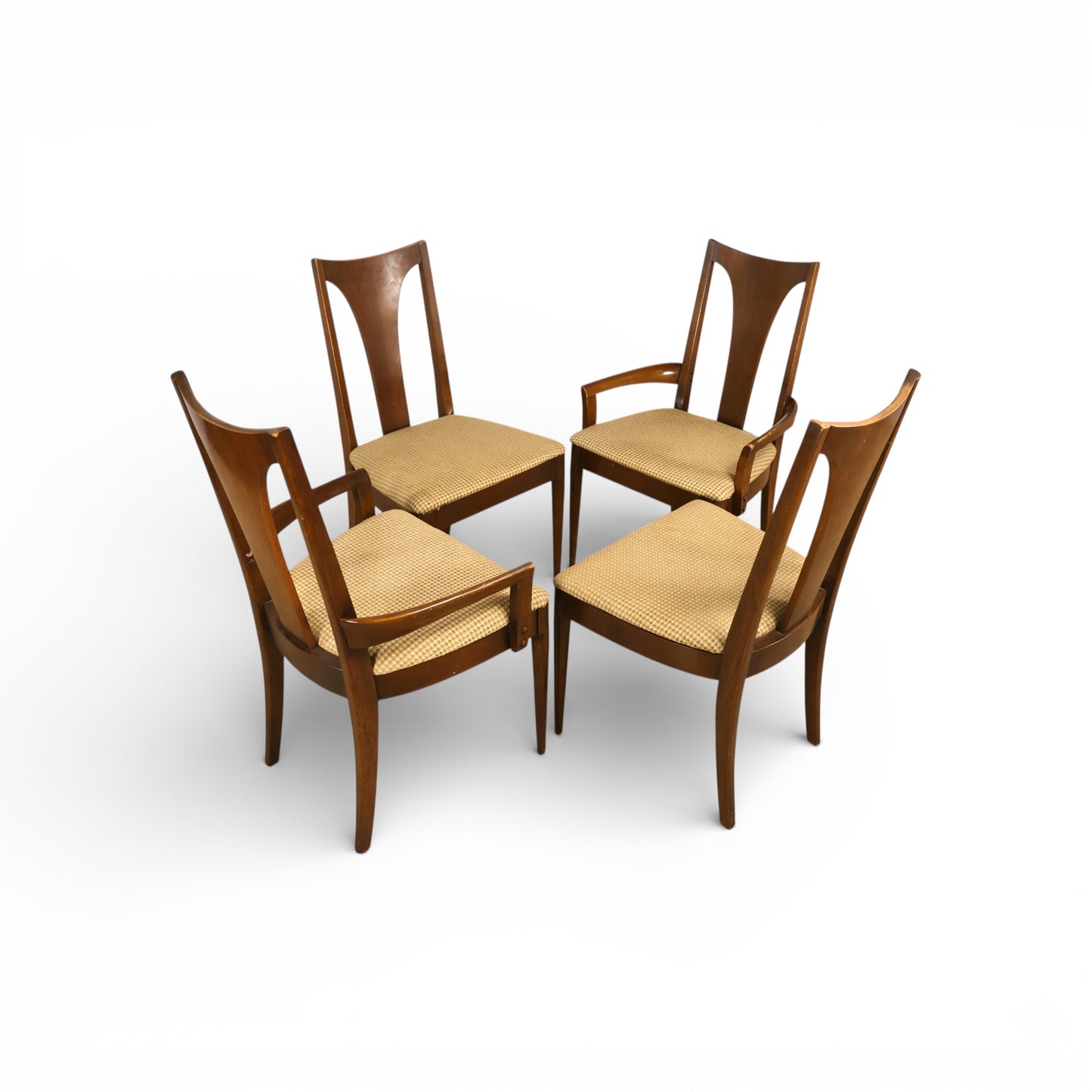 Broyhill Brasilia Set of 4 Vintage Mid Century Modern Dining Chairs c. 1960s