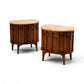Kent Coffey Perspecta Vintage Mid Century Modern Marble Top Pair of Nightstands c. 1960s