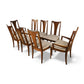 Broyhill Brasilia Set of 8 Vintage Mid Century Modern Dining Chairs c. 1960s