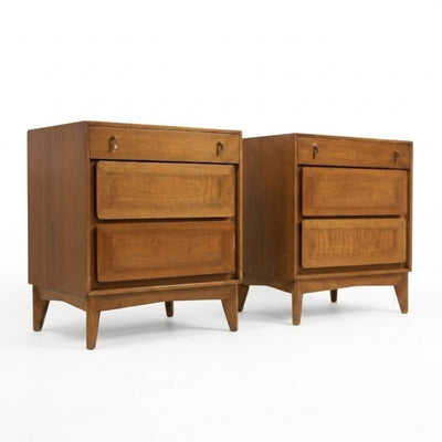 Red Lion Vintage Mid Century Modern Pair of Nightstands c. 1960s