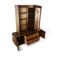 Lane Staccato Vintage Brutalist Mid Century Modern 2 Piece China Cabinet c. 1970s
