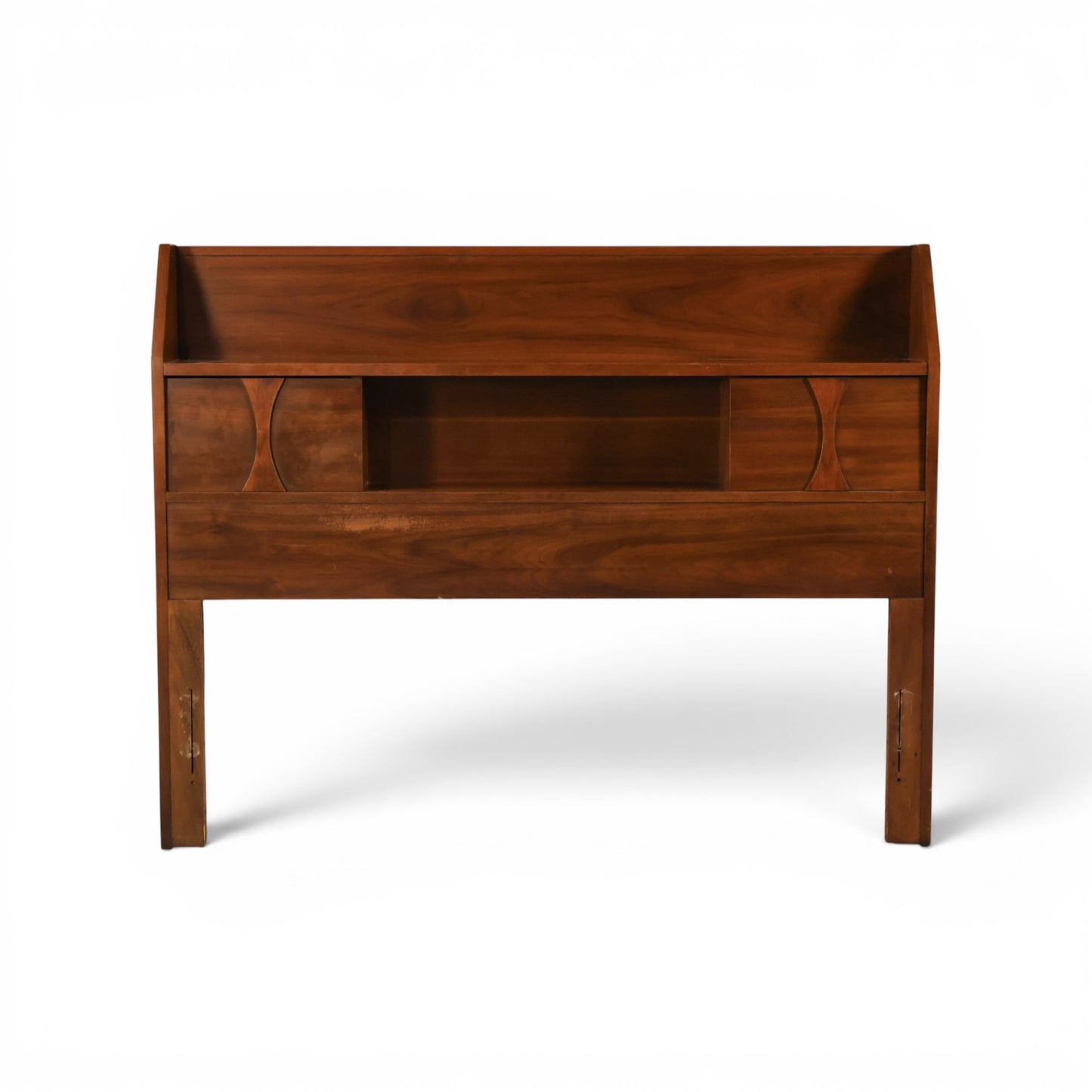 Kent Coffey Perspecta Vintage Mid Century Modern Book Case Full Size Headboard c. 1960s