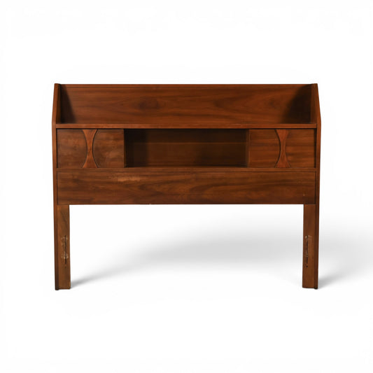Kent Coffey Perspecta Vintage Mid Century Modern Book Case Full Size Headboard c. 1960s