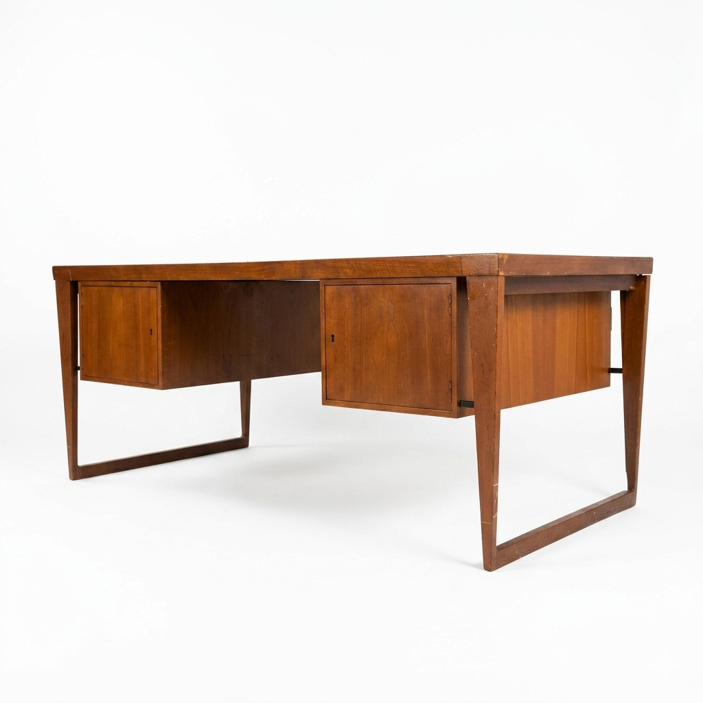 Kai Kristiansen Teak Desk Mid Century Modern Danish c. 1960s — view 11