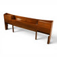 Young Manufacturing Vintage Mid Century Modern Book Case King/Queen Headboard c. 1960s