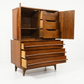 Young Manufacturing Vintage Concave Top Mid Century Modern Highboy Dresser c. 1960s — view 9
