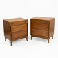 Red Lion Vintage Mid Century Modern Pair of Nightstands c. 1960s
