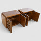 Lane Staccato Vintage Brutalist Mid Century Modern Pair of Nightstands c. 1960s