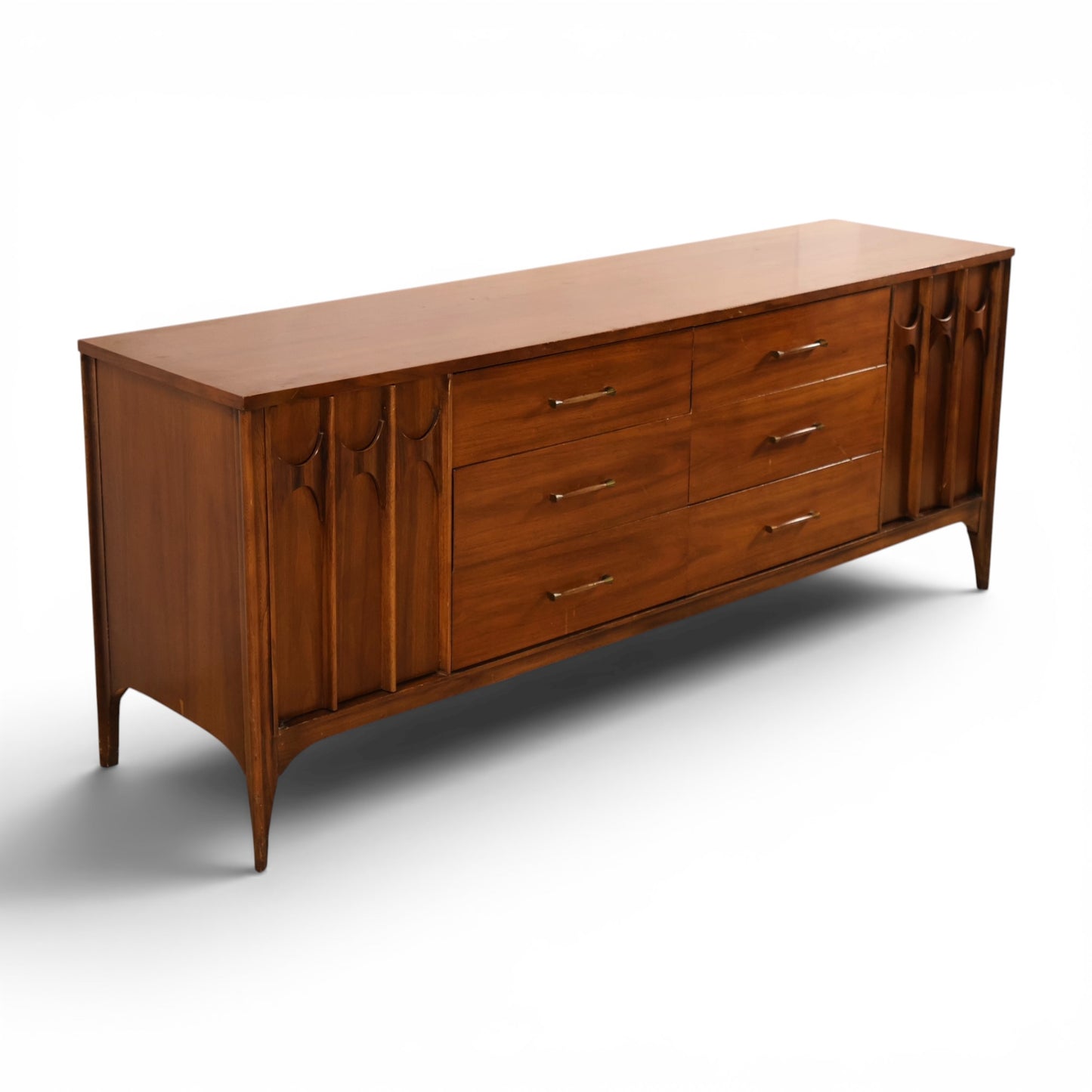 Kent Coffey Perspecta Vintage Mid Century Modern 12 Drawer Lowboy Dresser c. 1960s