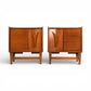 Specialty Woodcraft Inc. Vintage Mid Century Modern Pair of Nightstands c. 1960s
