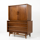 Young Manufacturing Vintage Concave Top Mid Century Modern Highboy Dresser c. 1960s — view 2