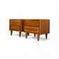 American of Martinsville Vintage Mid Century Modern Pair of Petite Nightstands c. 1960s