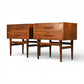 American of Martinsville Dania Collection Vintage Mid Century Modern Pair of Nightstands c. 1960s