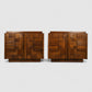Lane Staccato Vintage Brutalist Mid Century Modern Pair of Nightstands c. 1960s