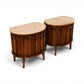 Kent Coffey Perspecta Vintage Mid Century Modern Marble Top Pair of Nightstands c. 1960s