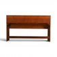 United Furniture Diamond Front Vintage Mid Century Modern Full Size Book Case Headboard c. 1960s