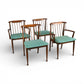 United Furniture Vintage Mid Century Modern Set of 4 Doning Chairs c. 1960s