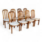 Skovby Vintage Danish Modern Set of 8 Teak Dining Chairs c. 1970s