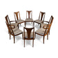 Broyhill Brasilia Set of 8 Vintage Mid Century Modern Dining Chairs c. 1960s