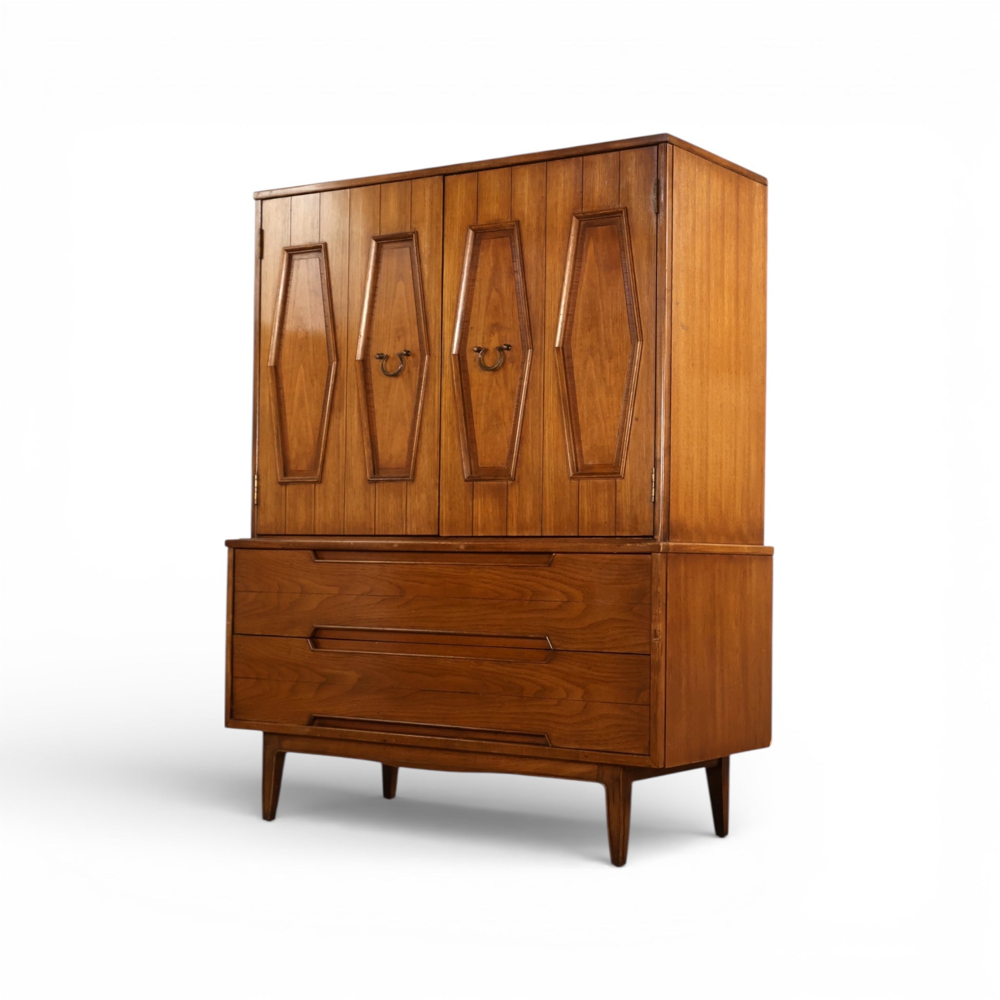 Thomasville Omega Vintage Mid Century Modern Highboy Dresser c. 1960s