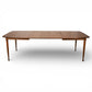United Furniture Vintage Mid Century Modern Dining Table with 3 Leafs c. 1960s