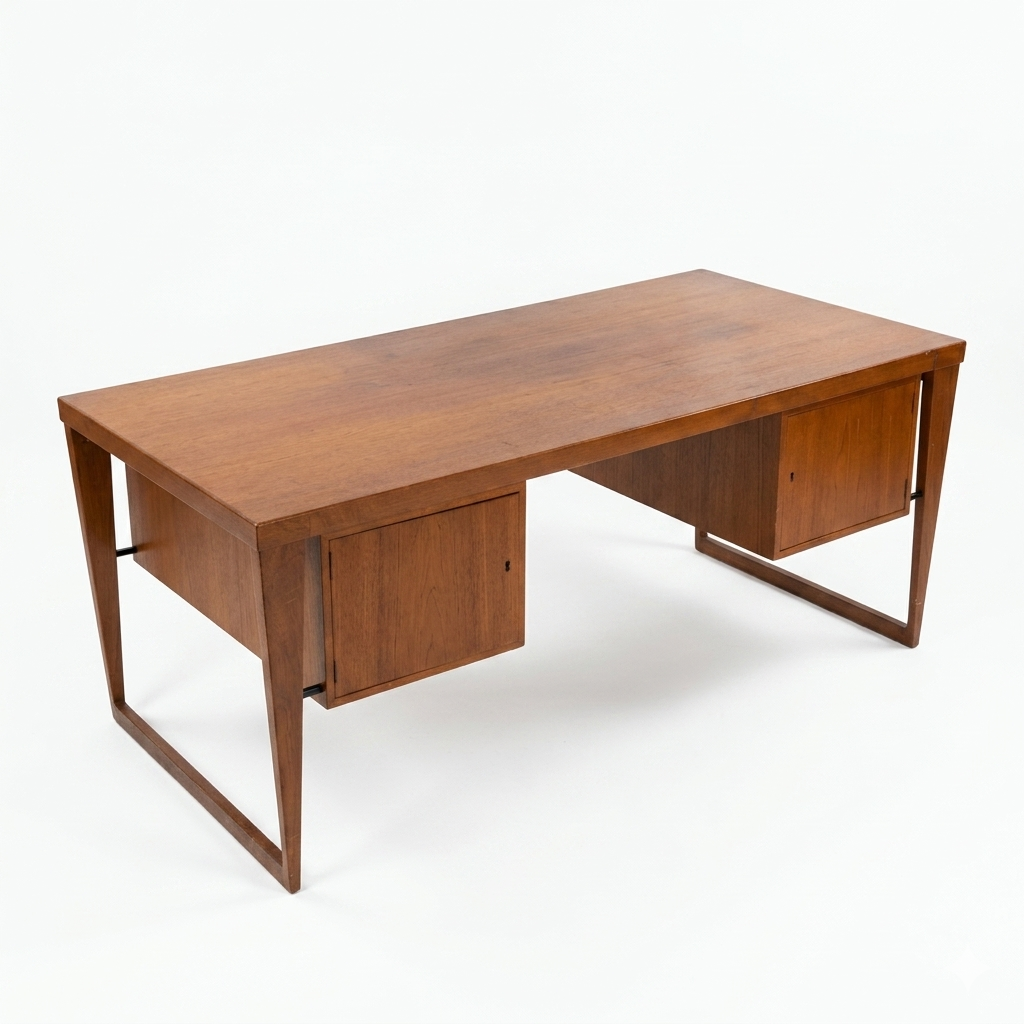 Kai Kristiansen Teak Desk Mid Century Modern Danish c. 1960s — view 10