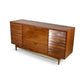 American of Martinsville Dania Collection Vintage Mid Century Modern 9 Drawer Lowboy Dresser c. 1960s
