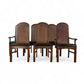 Pulaski Oceanic Vintage Brutalist Mid Century Modern Set of 6 Dining Chairs c. 1960s