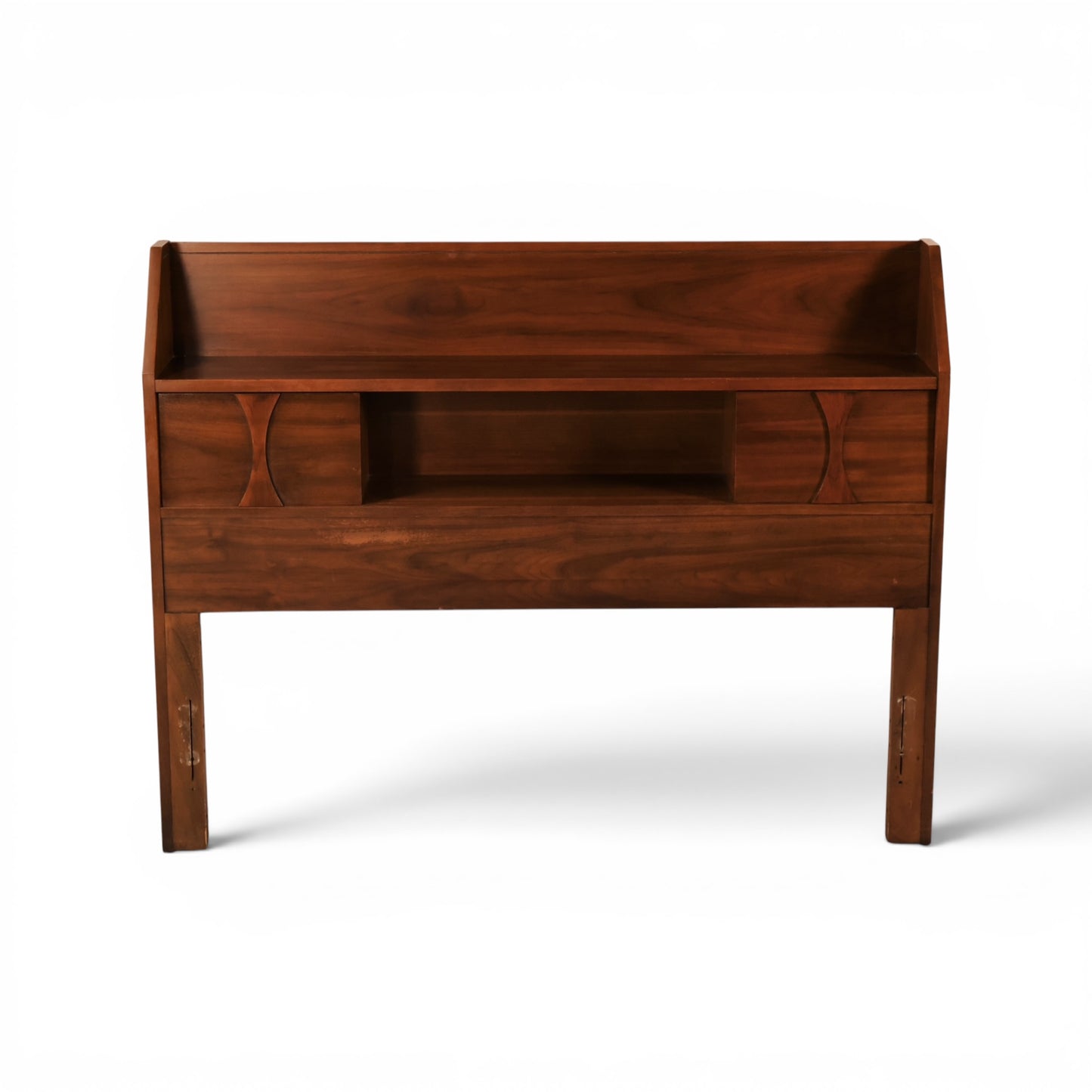 Kent Coffey Perspecta Vintage Mid Century Modern Book Case Full Size Headboard c. 1960s