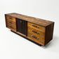Lane Tower Suite Vintage Mid Century Modern Brutalist Lowboy Dresser c. 1970s