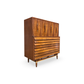 Merton Gershun for American of Martinsville Dania Collection Mid Century Modern Highboy Dresser c. 1960s