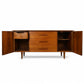 Young Manufacturing Vintage Mid Century Modern Concave Sculpted Credenza c. 1960s