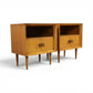 Pair of Bleached Mahogany Nightstands c. 1950s