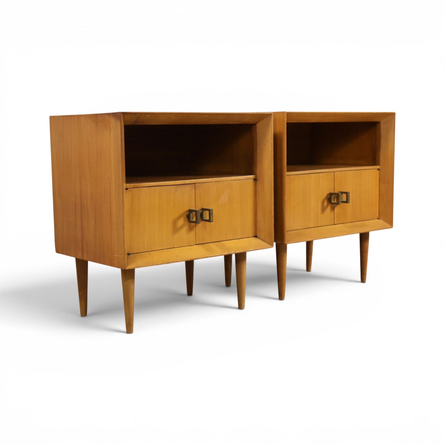 Pair of Bleached Mahogany Nightstands c. 1950s