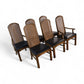 Pulaski Oceanic Vintage Brutalist Mid Century Modern Set of 6 Dining Chairs c. 1960s