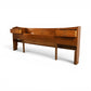 Young Manufacturing Vintage Mid Century Modern Book Case King/Queen Headboard c. 1960s