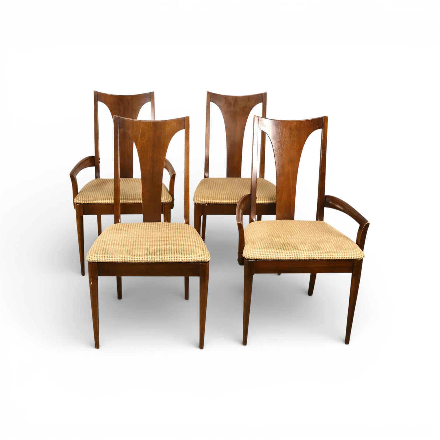 Broyhill Brasilia Set of 4 Vintage Mid Century Modern Dining Chairs c. 1960s