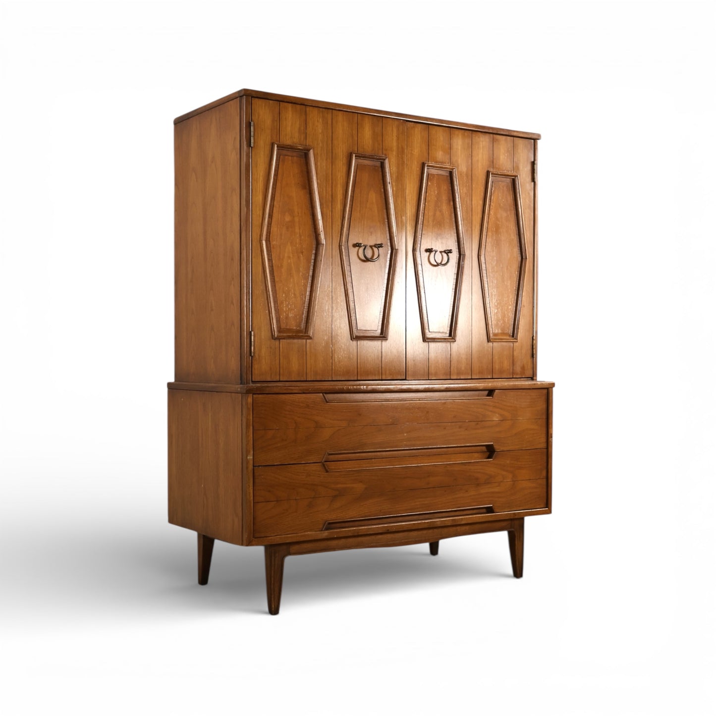 Thomasville Omega Vintage Mid Century Modern Highboy Dresser c. 1960s