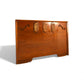 Young Manufacturing Vintage Mid Century Modern Brutalist Spanish Revival Queen Headboard c. 1960s