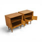 Pair of Bleached Mahogany Nightstands c. 1950s