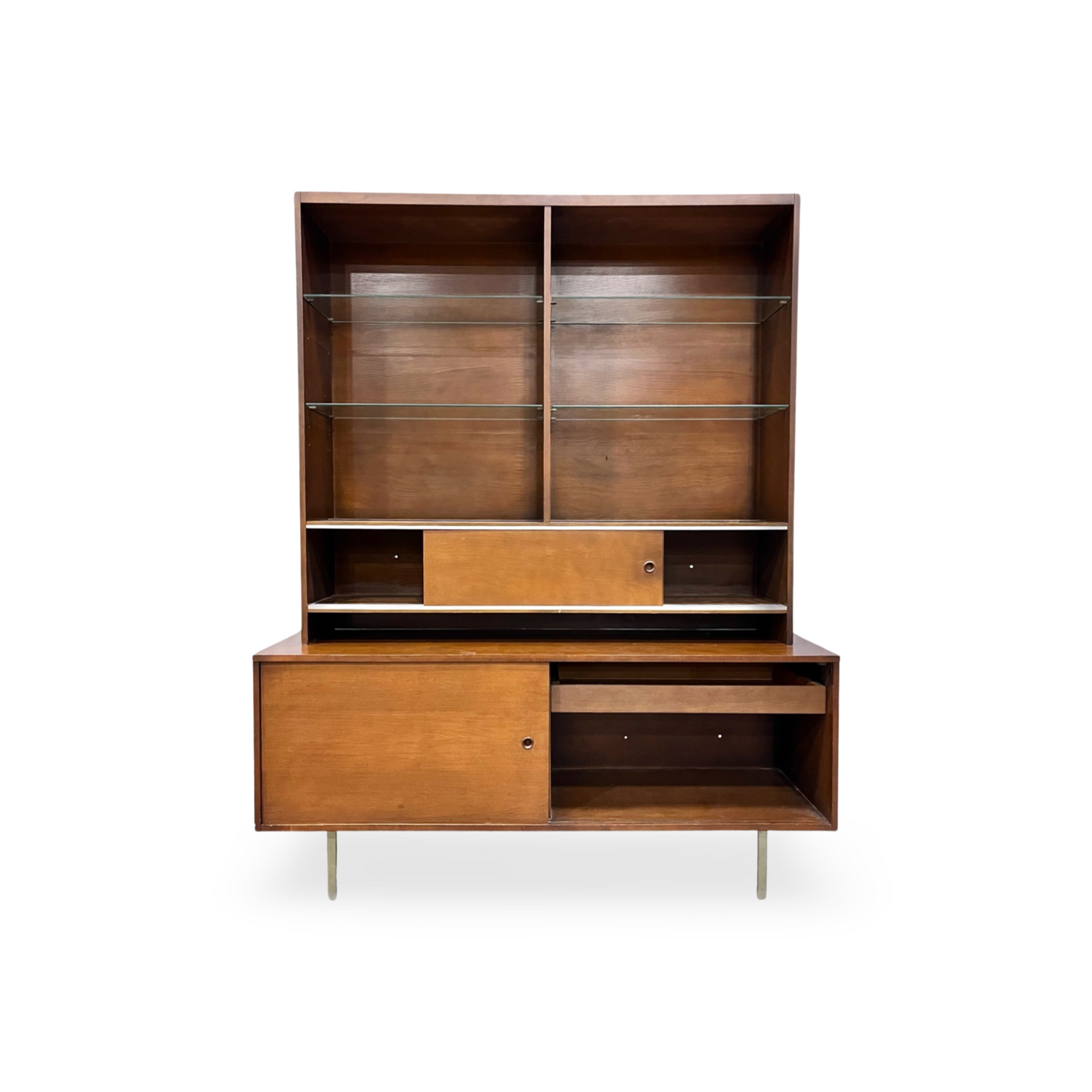 Paul Mccobb Vintage Mid Century Modern Perimeter Group Hutch and Planner Group Buffet c. 1950s
