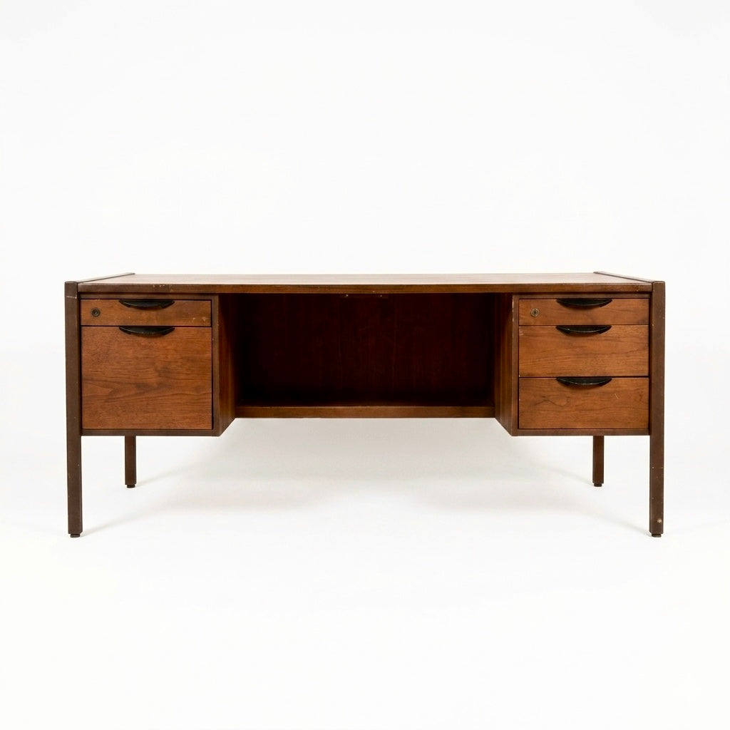 Jens Risom Vintage Mid Century Modern Executive Desk c. 1960s
