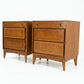 Red Lion Vintage Mid Century Modern Pair of Nightstands c. 1960s