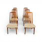 Benny Linden Set of 6 Vintage Mid Century Danish Modern Teak Dininf Chairs c. 1970s