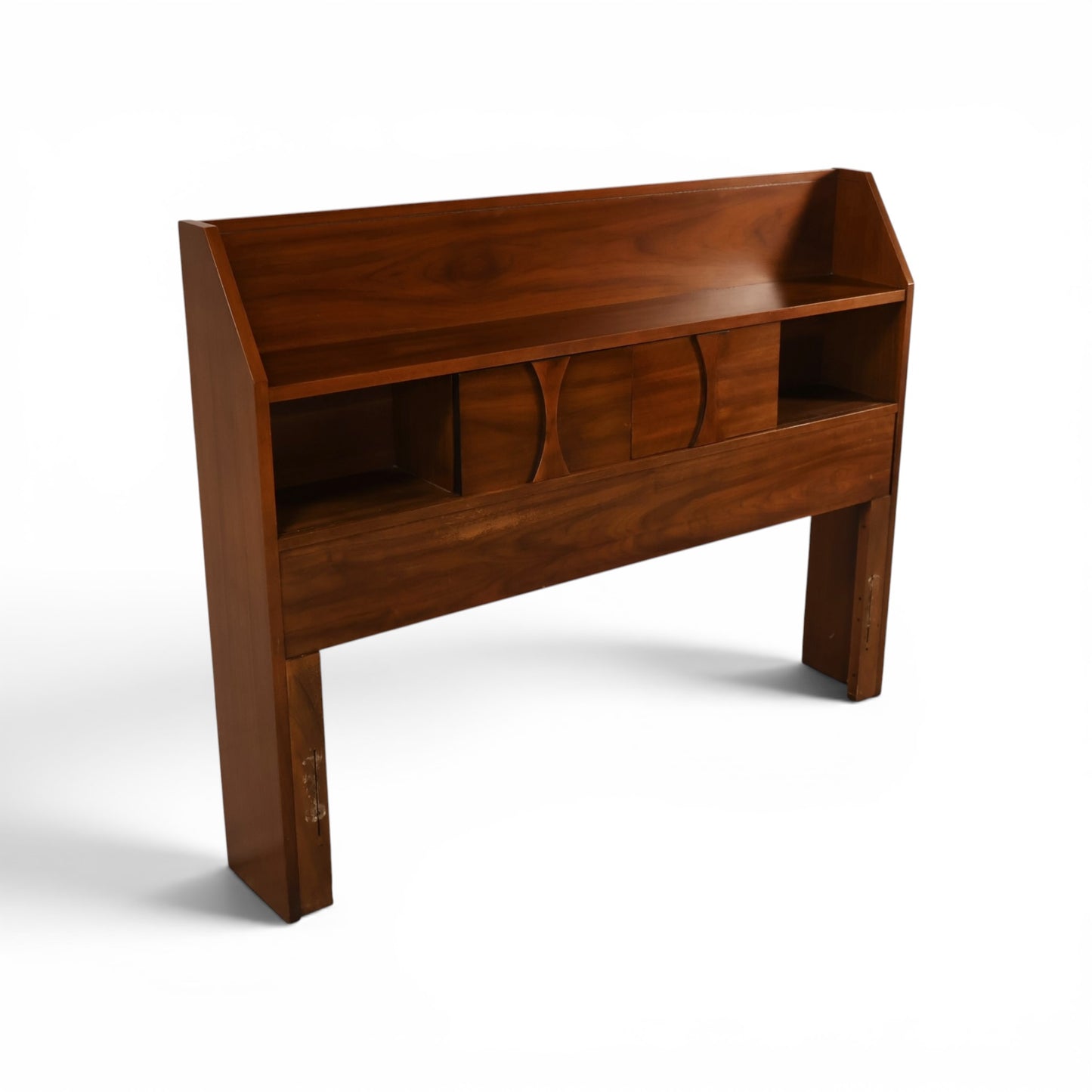 Kent Coffey Perspecta Vintage Mid Century Modern Book Case Full Size Headboard c. 1960s