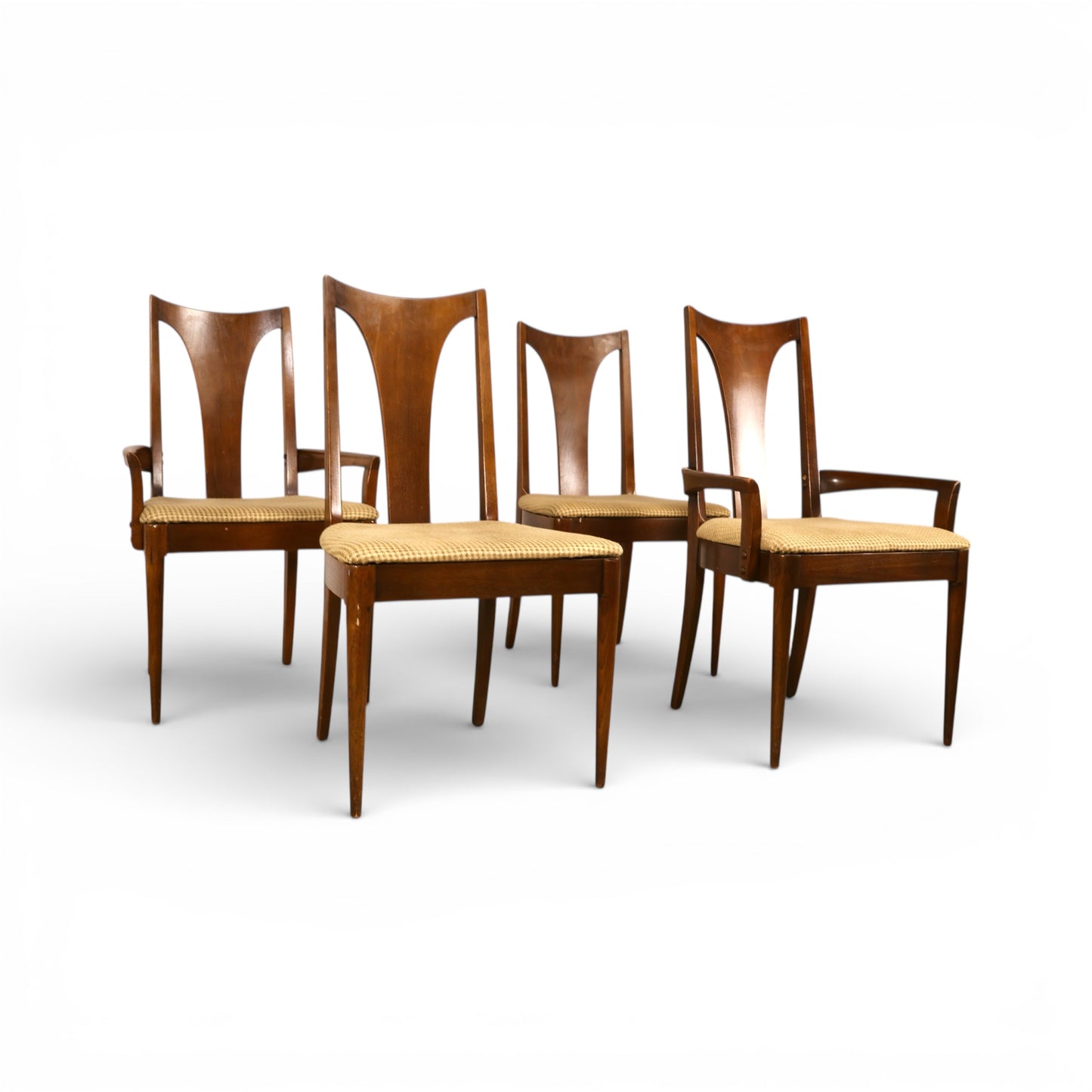 Broyhill Brasilia Set of 4 Vintage Mid Century Modern Dining Chairs c. 1960s